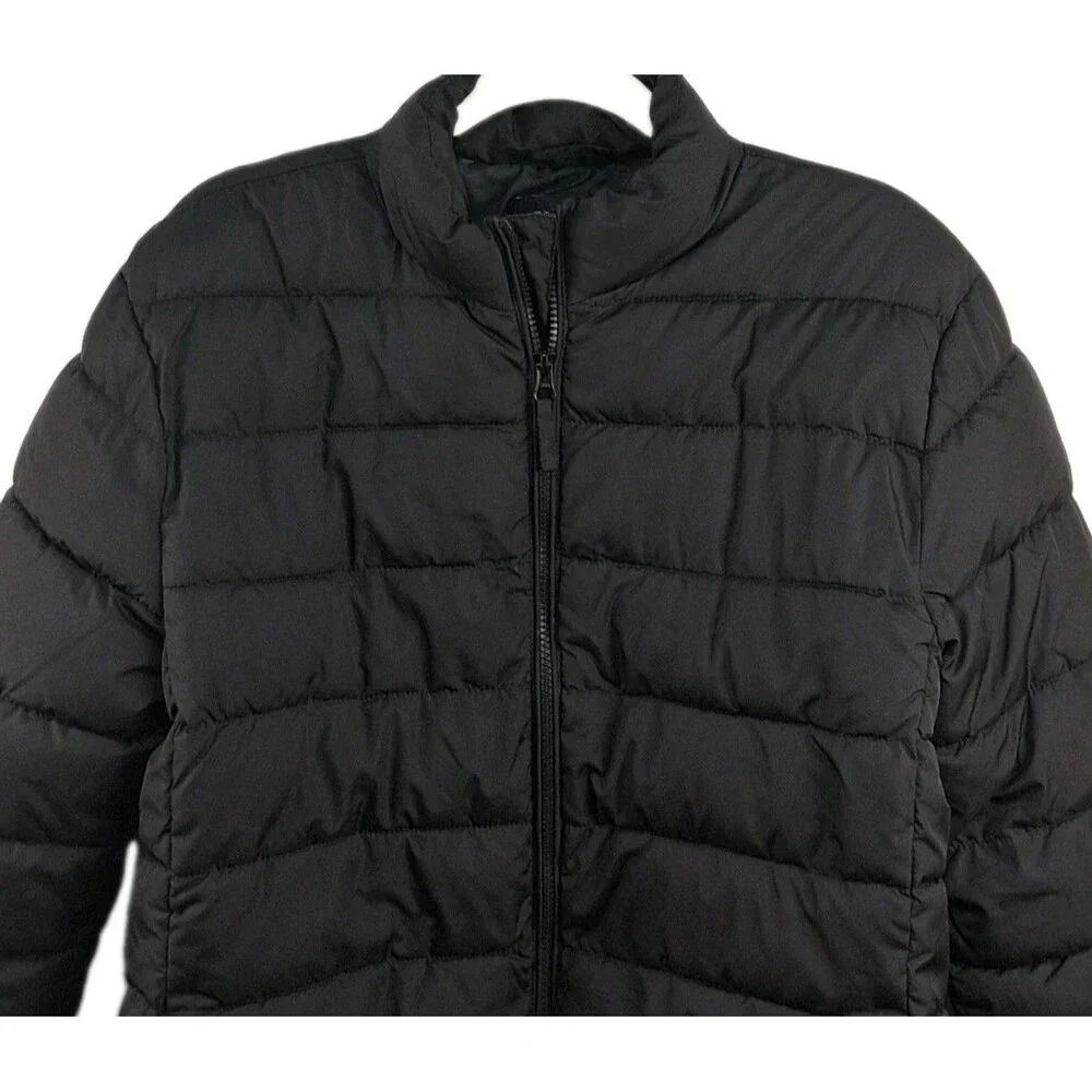 Children’s Place Puffer Jacket Kids Size 18 XXXL Black Lightweight Unisex